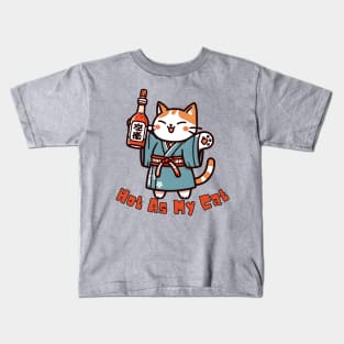 Hot sauce cat Kids T-Shirt